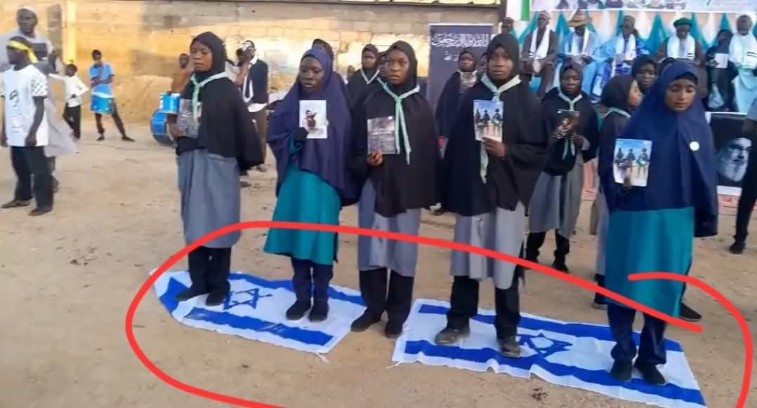 Students in Northern Nigeria March, Denigrate Israeli and American Flags in Solidarity with Iran